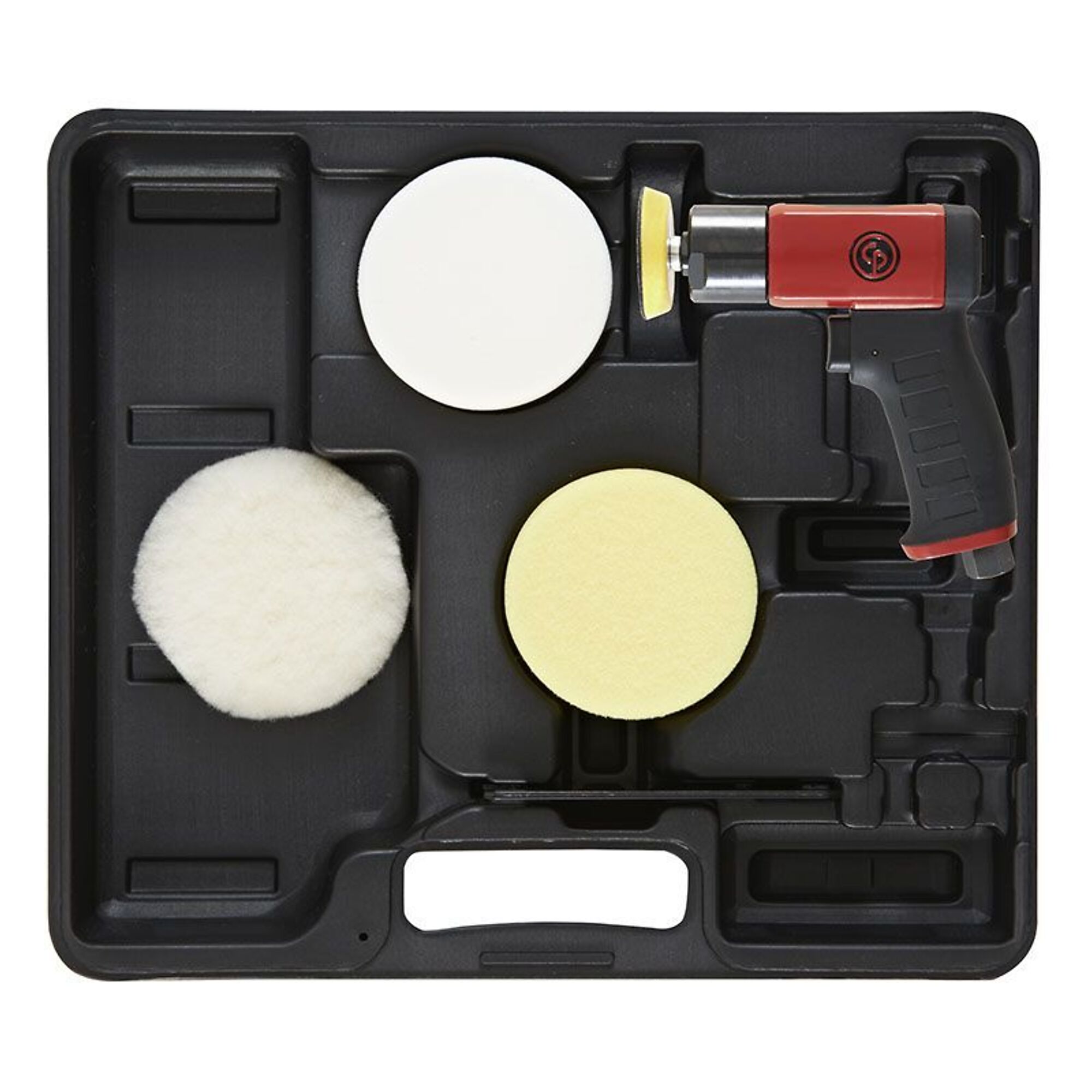 Chicago Pneumatic CP7201P Air Polisher Kit — 3in., 2500 RPM, Pistol Handle, Hook & Loop, Model# CP7201P